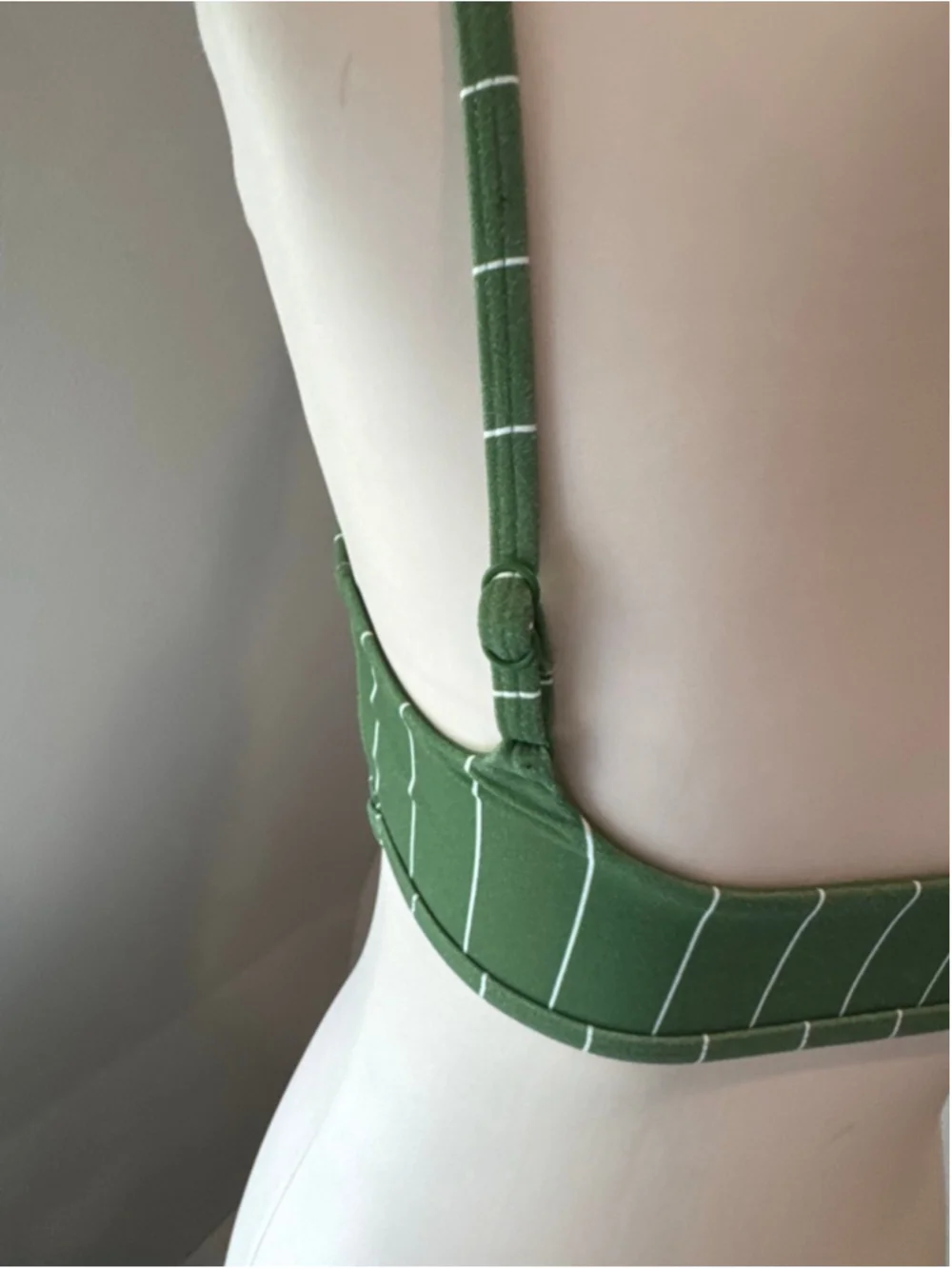 WEWOREWHAT | Green/White Pinstripe Cami Bra Top | Size Small - Picture 6 of 9